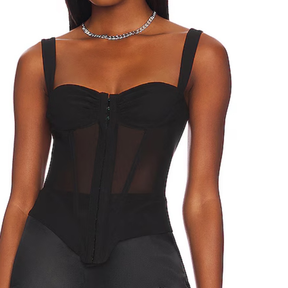 Miaou Deville Mesh Corset Top - Picture 2 of 9